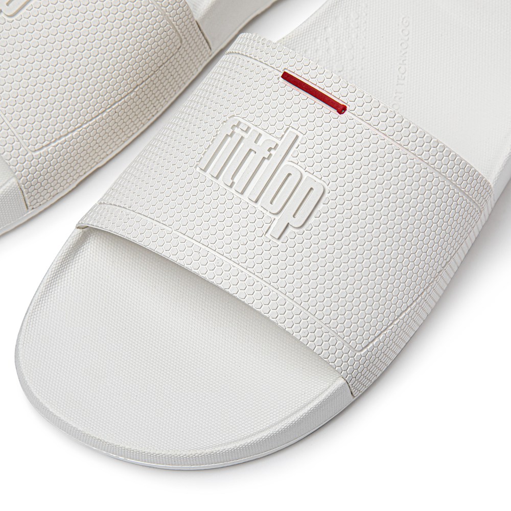 Fitflop Man Slides White - Iqushion Pool - MA4821507